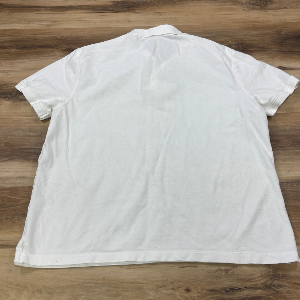 Banana Republic Polo Shirt Mens XL Minimalist Organic Cotton Pique White Classic - Picture 6 of 6